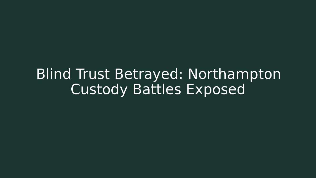 Blind Trust Betrayed: Northampton Custody Battles Exposed