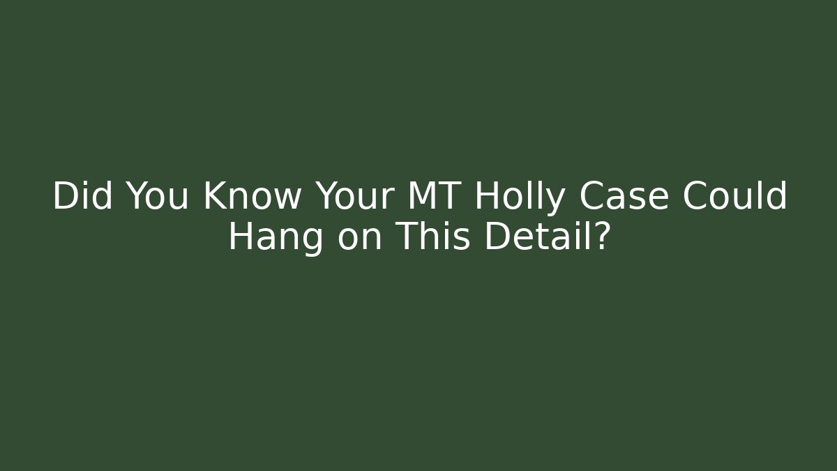 Did You Know Your MT Holly Case Could Hang on This Detail?