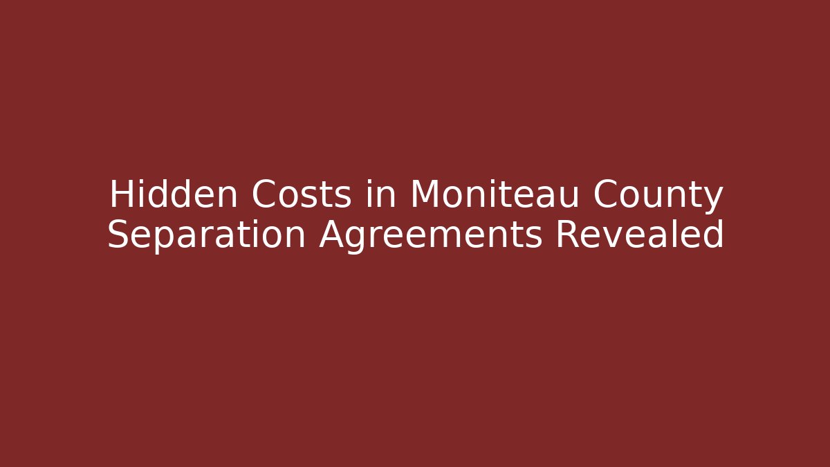 Hidden Costs in Moniteau County Separation Agreements Revealed - WealthxGroup