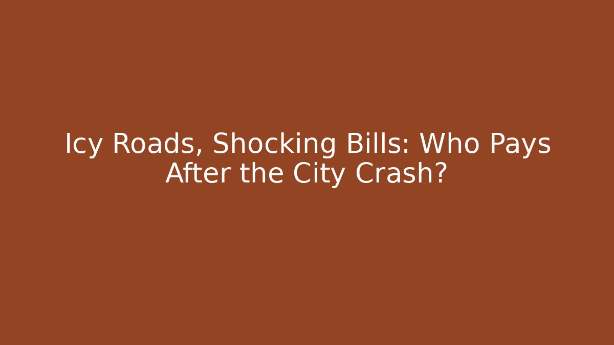 Icy Roads, Shocking Bills: Who Pays After the City Crash?