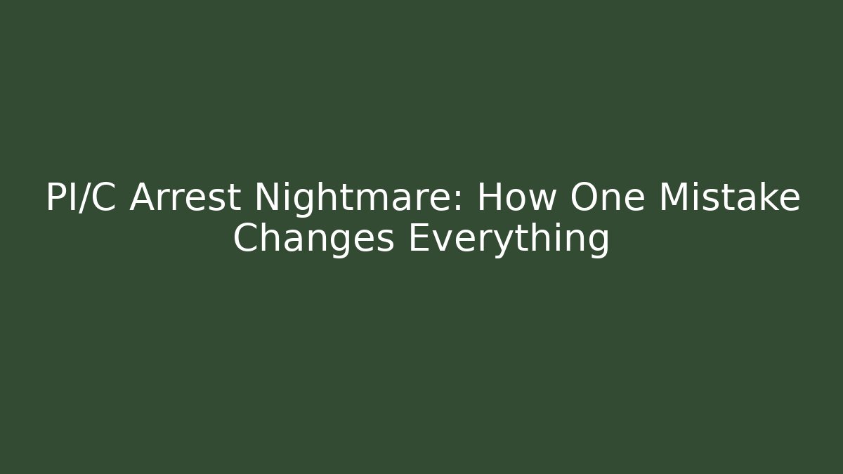 PI/C Arrest Nightmare: How One Mistake Changes Everything - WealthxGroup