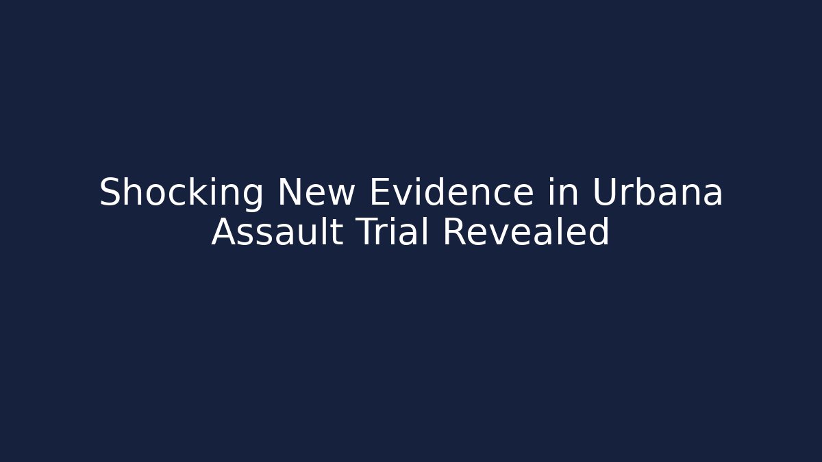 Shocking New Evidence in Urbana Assault Trial Revealed