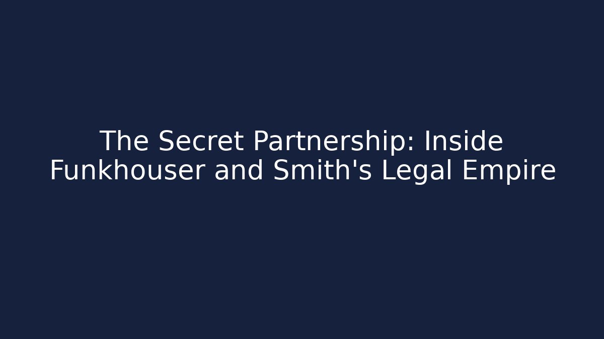The Secret Partnership: Inside Funkhouser and Smith's Legal Empire