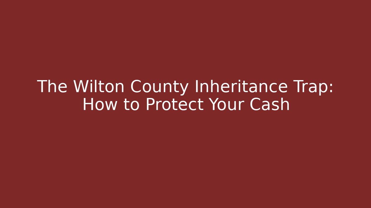 The Wilton County Inheritance Trap: How to Protect Your Cash