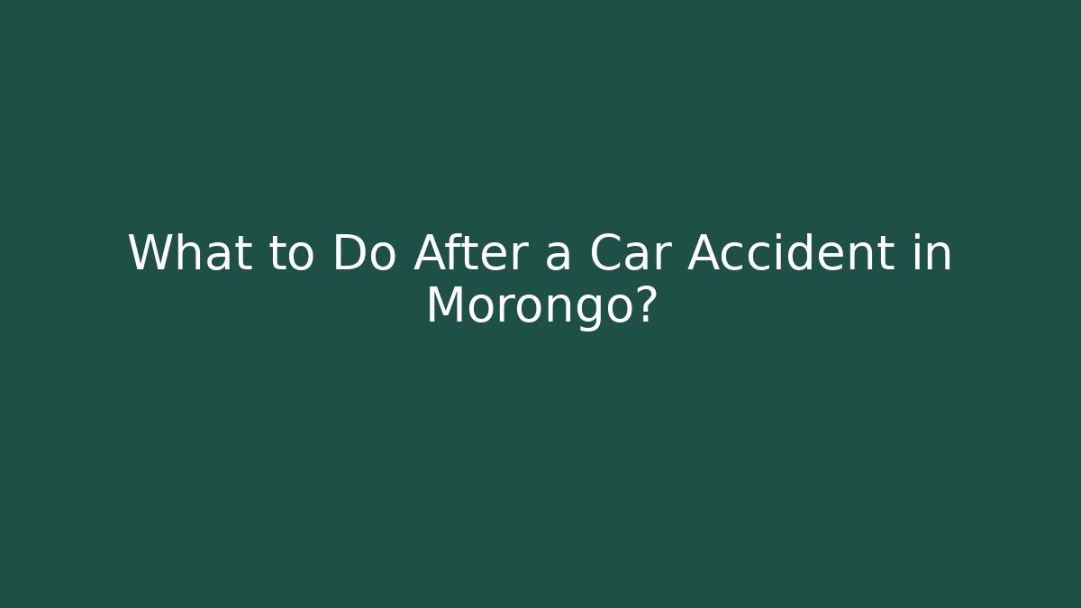 What to Do After a Car Accident in Morongo? - WealthxGroup